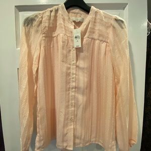 Loft peachy blouse